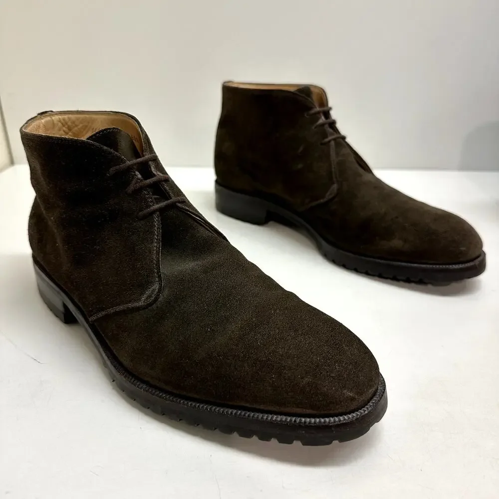 EUC Gravati x Wilkes Bashford Dark Brown Suede Chukka Boots Made in Italy 9.5